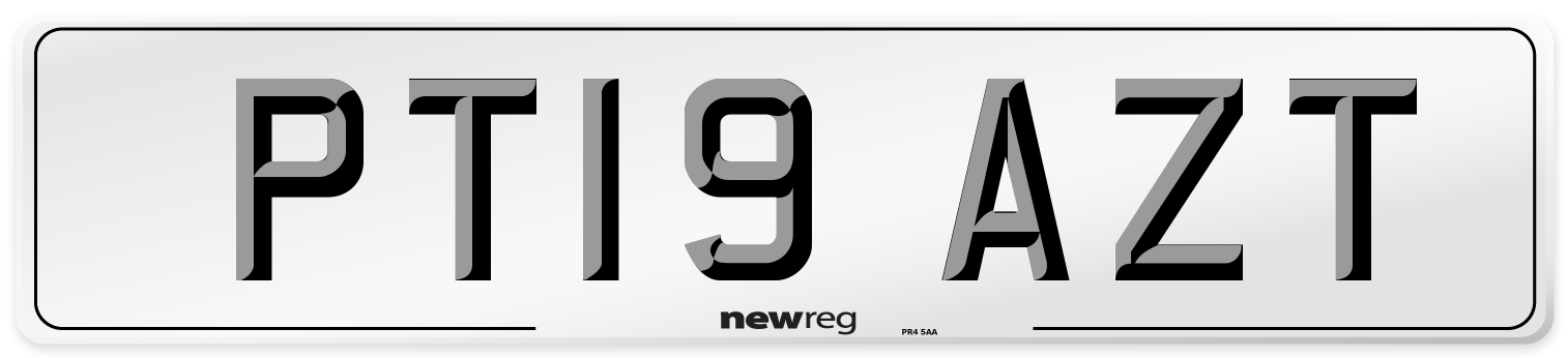 PT19 AZT Number Plate from New Reg